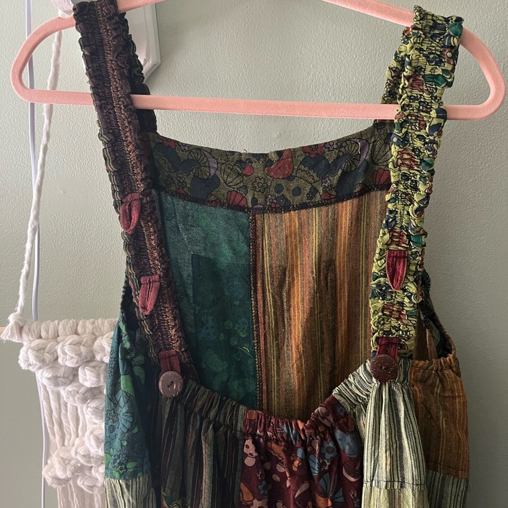 Colorful Patchwork jumpsuit with pockets - image 6